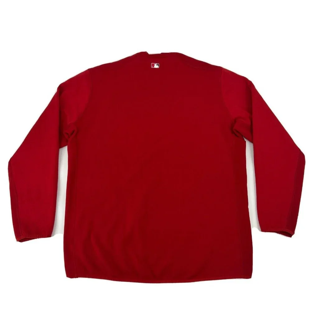 Washington‎ Nationals Mens XXL Red Nike Pro Fitted BSBL Dri-Fit Crewneck MLB